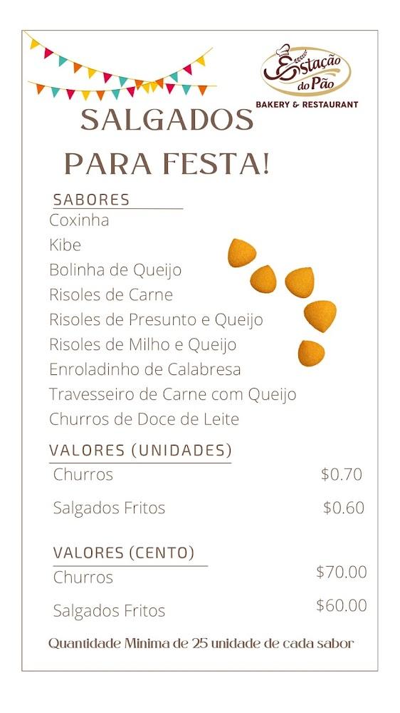 Estação do Pão Bakery & Restaurant Menu image 1